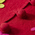 Handmade Christmas Tree Skirt in Felt - Berries on Red - 60" - ARCADIA HOME
